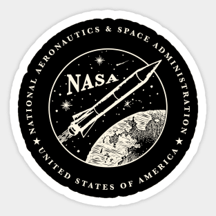 Vintage NASA Seal by © Buck Tee Originals Sticker